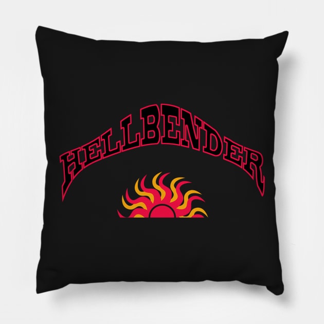 Hellbender Tee Pillow by fuzzotron