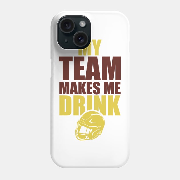 NFL Washington Redskins Rams Drink Phone Case by SillyShirts