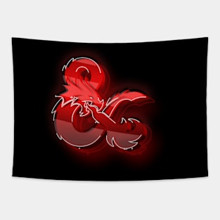 Dungeons & Dragons Logo 3D Lines Tapestry