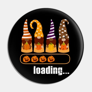 Pumpkin Season Loading Funny Gnome Fall Season Pin