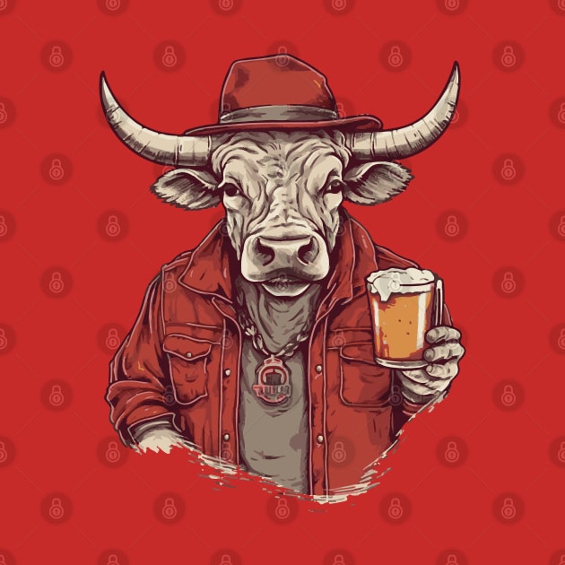 Bull and beer by Mr Youpla