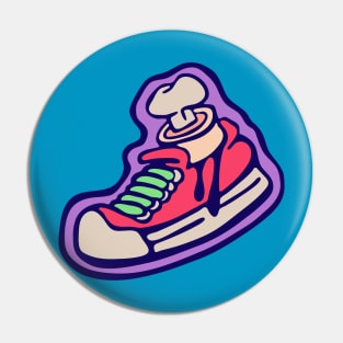 Sneaker Foot illustration Pin