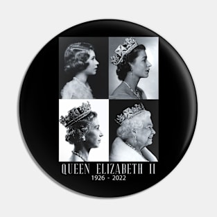 Rip Queen Elizabeth II God Bless the beautiful Queen 1926-2022 Pin