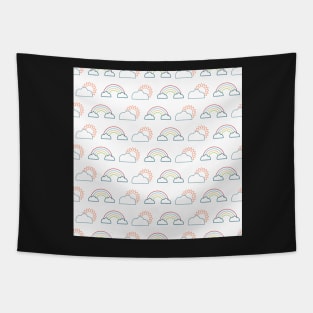 Clouds and Rainbows Tapestry