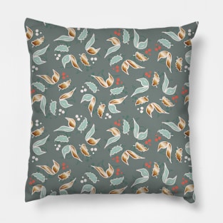 Holly Wreath Pattern Pillow