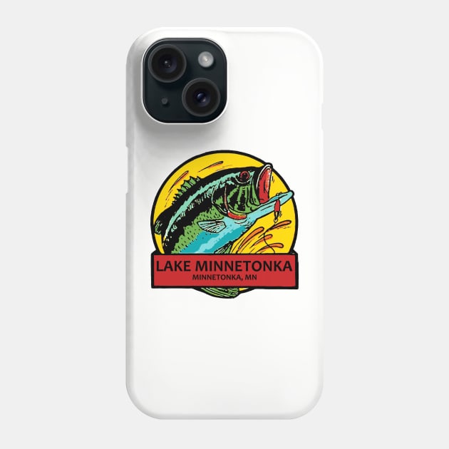 Vintage Style Lake Minnetonka Minnesota Decal Phone Case by zsonn