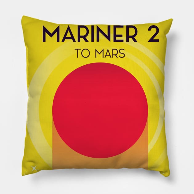 Mariner 2 To Mars Pillow by nickemporium1