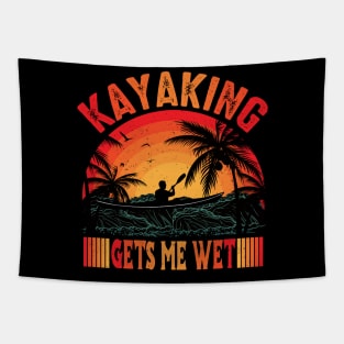 Kayaking Gets Me Wet Tapestry