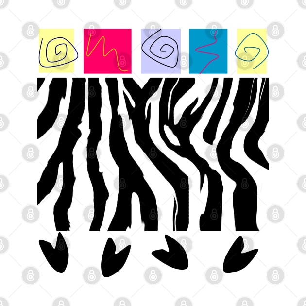 Neon Zebra by Nicole's Nifty Shop