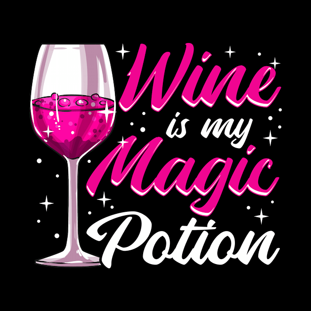 Funny Wine Is My Magic Potion Halloween Wino Pun by theperfectpresents