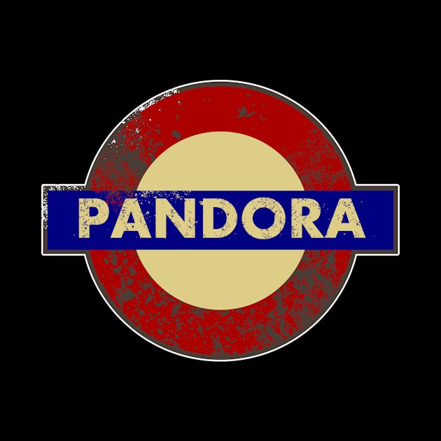 PANDORA METRO STATION SIGN by KARMADESIGNER T-SHIRT SHOP