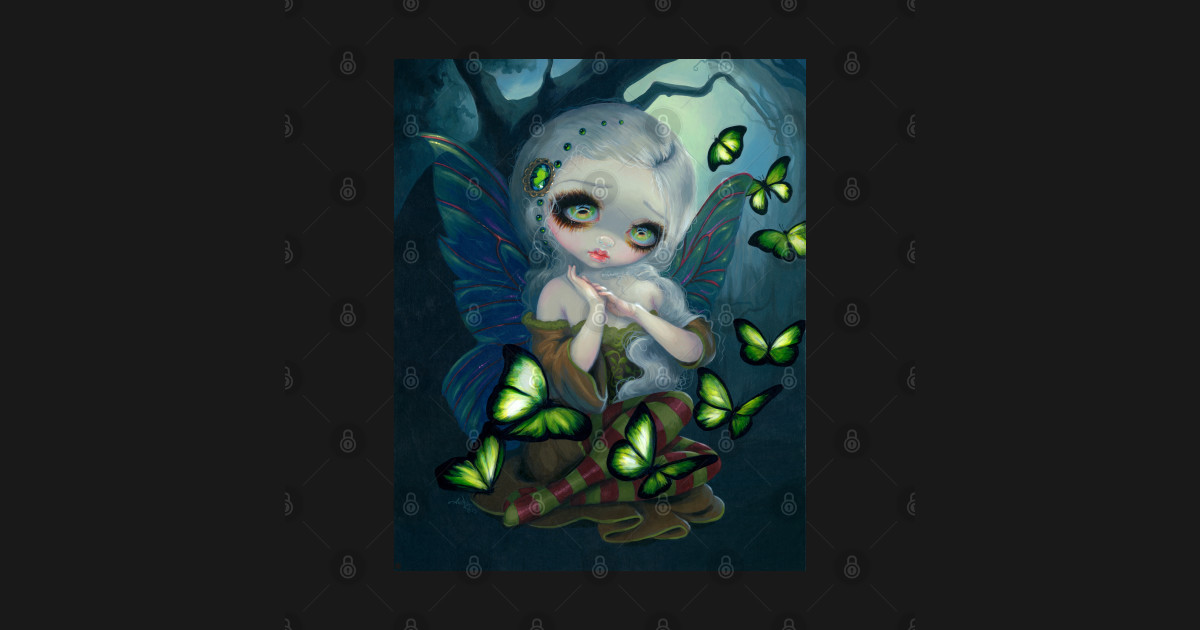 Chibi Fairy Girl with Butterflies Jasmine Becket Griffith TShirt