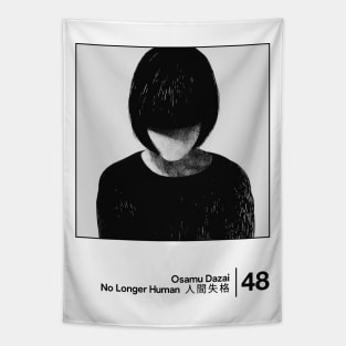 No Longer Human - Minimal Style Graphic Artwork Tapestry