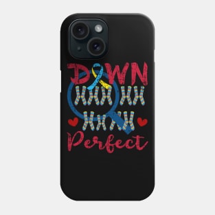 World Down 21 Trisomy Day Chromosomes Under Magnifying Glass Phone Case