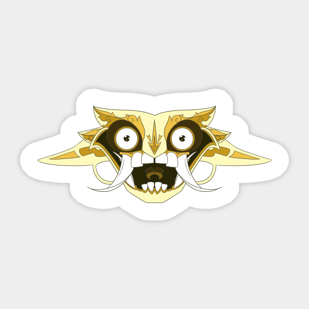 demon lucifer blue exorcist sticker teepublic