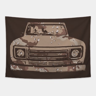 IH Scout II classic 4x4 truck 1979 desert camo Tapestry