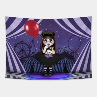 Mime and balloon Tapestry