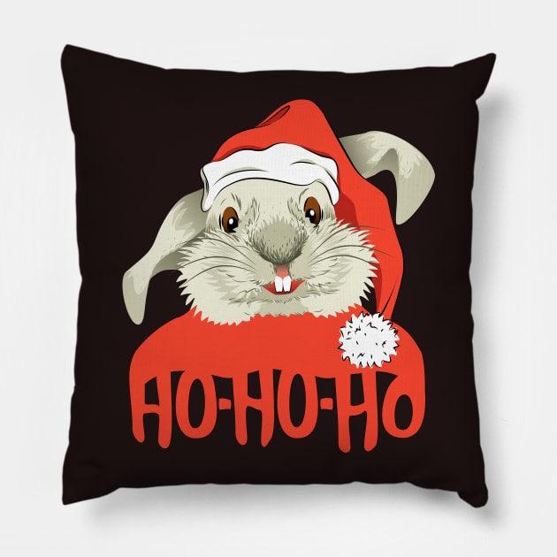 The Christmas Rabbit Pillow by lents