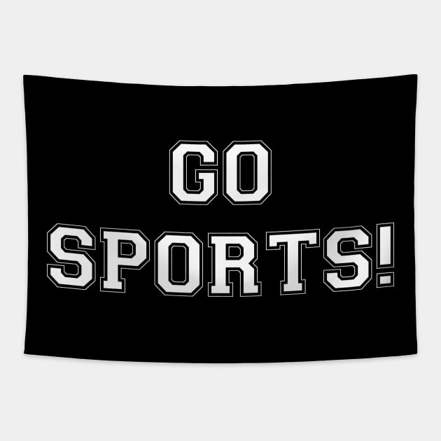 Go Sports! (white) Tapestry by A Mango Tees