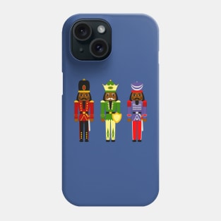 Black Nutcracker Men Christmas Print Phone Case