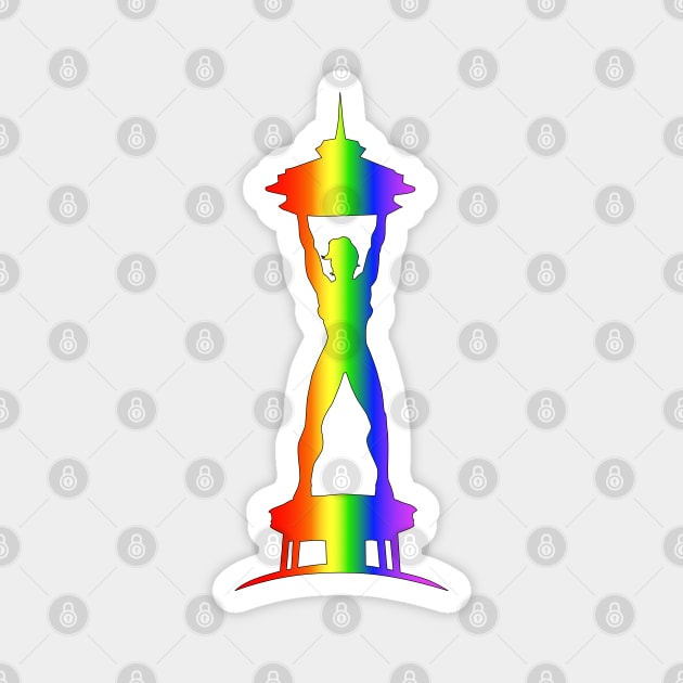 Seattle Gay Pride (Female) Magnet by Milkshake Burps