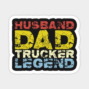 Husband Dad Trucker Legend #2 Magnet