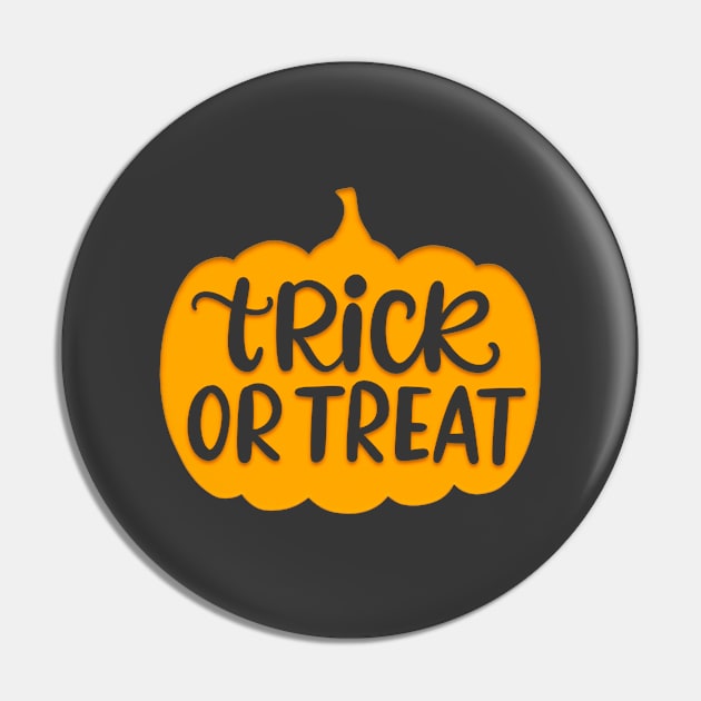 Pumpkin Trick or treat Halloween Pin by igzine