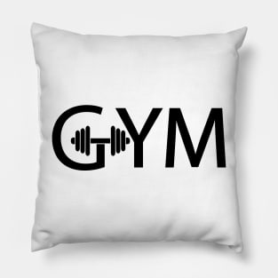 Gym typographic logo design Pillow