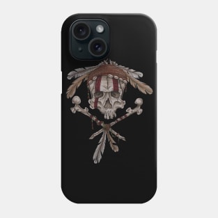 Tribal skull 2 Phone Case