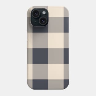 Navy and Beige Gingham Phone Case