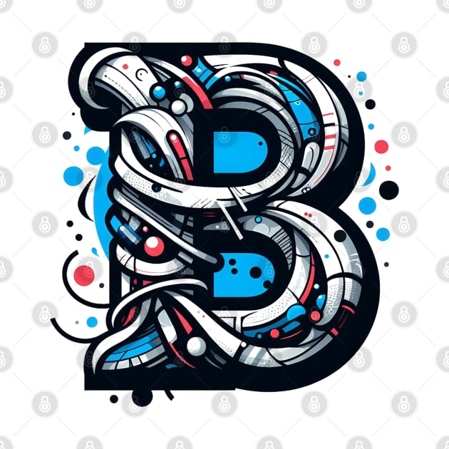 Letter B design graffity style by grappict