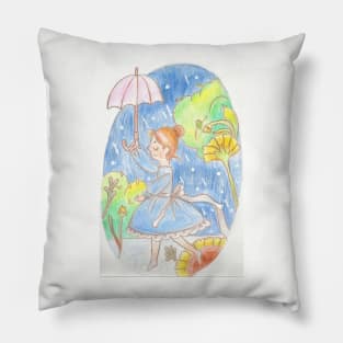 dancing in the rain Pillow