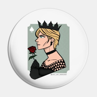 Queen Of Spades Pin