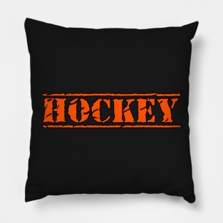 HOCKEY BOLD ENFORCER TEXT Pillow