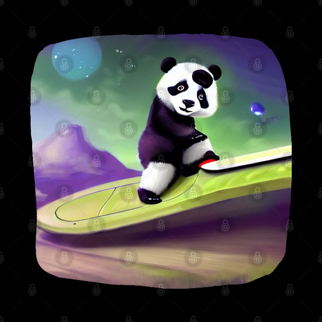 Panda Skatebord on New Planet by Suga Collection