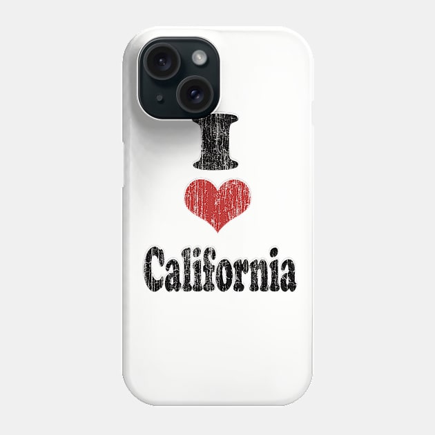 Vintage I Heart California Phone Case by Eric03091978