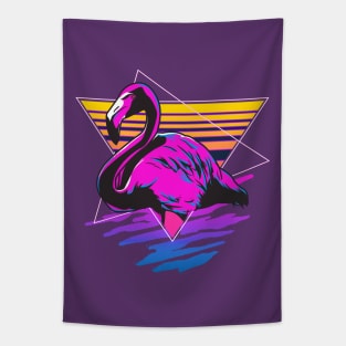 Retro Pink Flamingo Tapestry