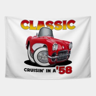 Classic 1958 Corvette Tapestry