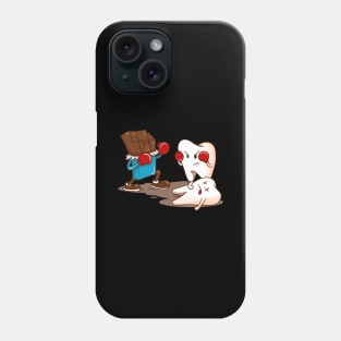 Chocolate vs. Teeth Boxing  Funny Dental Molar Teeth Phone Case