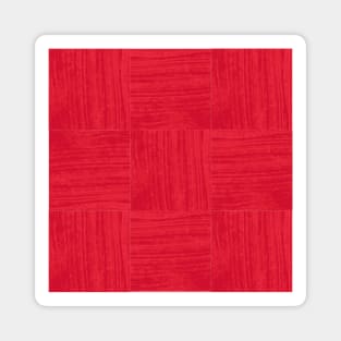 Nine Red Squares Magnet