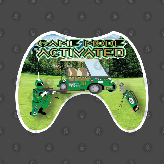 Green Golf Course Game Mode Activated White Trim by Sublime Expressions