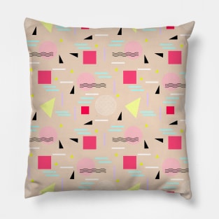 Memphis Forever - Beige Pattern Pillow