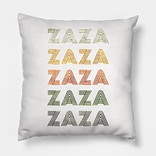 Love Heart Zaza Tee Grunge Vintage Style Black Zaza Pillow