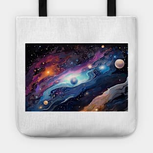 Galactic Nomad Sticker: Ethereal Oil Painting by alex1shved (336) Tote