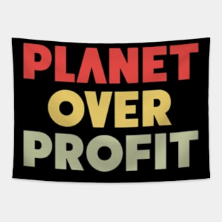 Planet Over Profit Tapestry