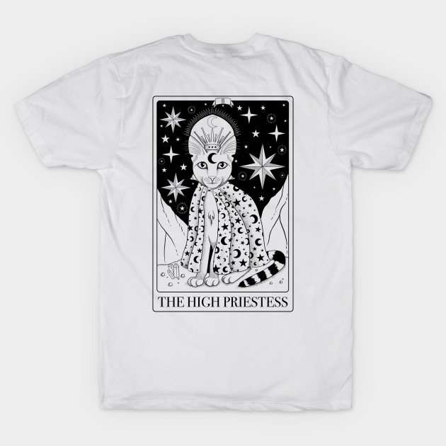 Discover The High Priestess Tarot Card As A Cat - Tarot - T-Shirt