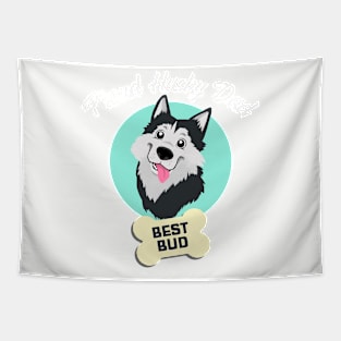 dog dad, husky dad Tapestry