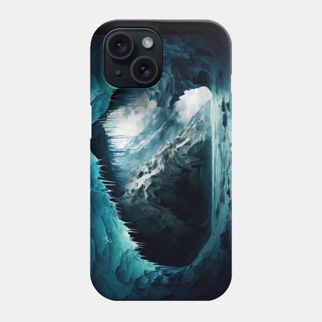 ICE cave Phone Case by Buff Geeks Art