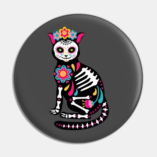 Muerte Cat Pin