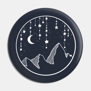 Starry Night over the mountain tops Pin